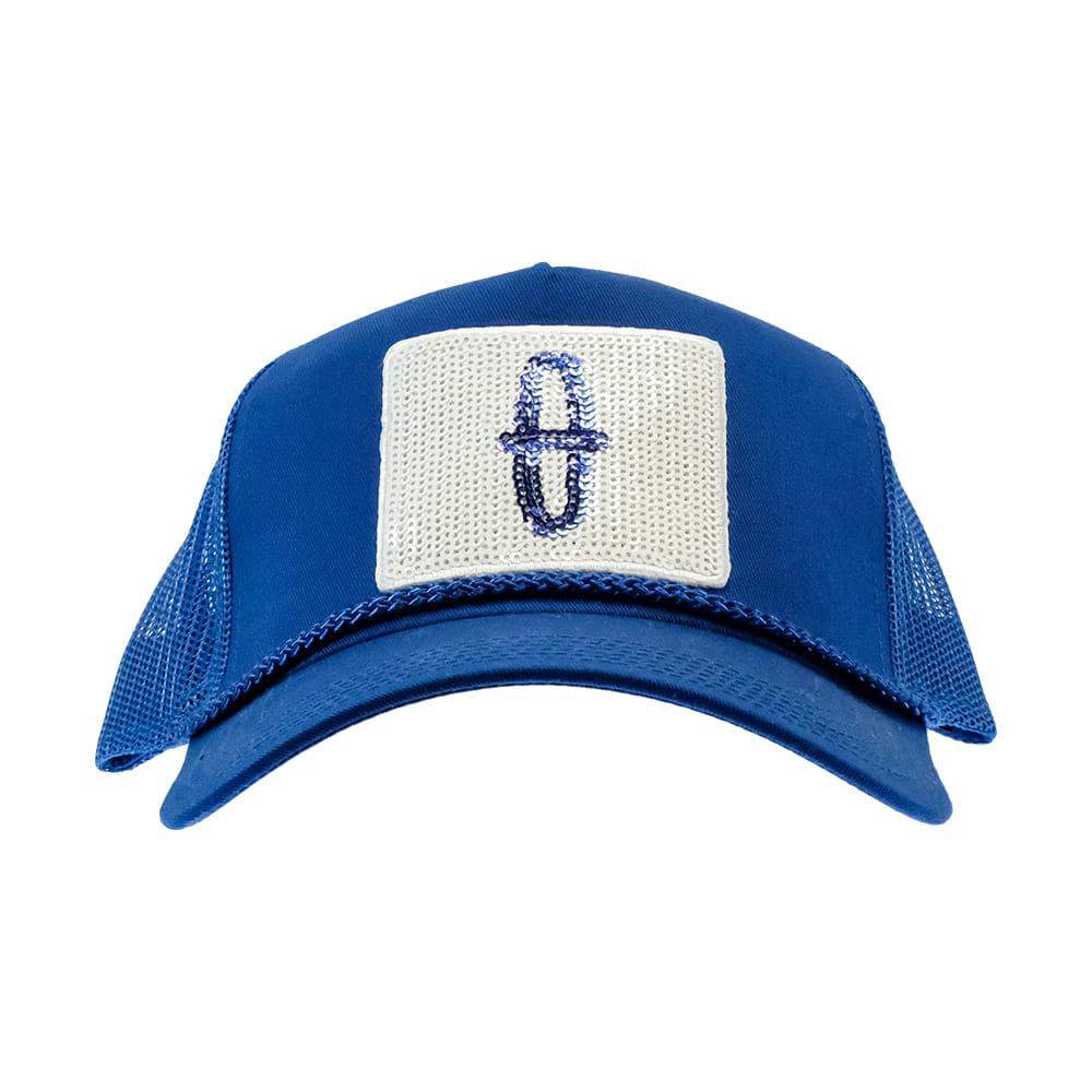 STT Bar Nothing Royal Blue Sequin Patch Mesh Back Cap