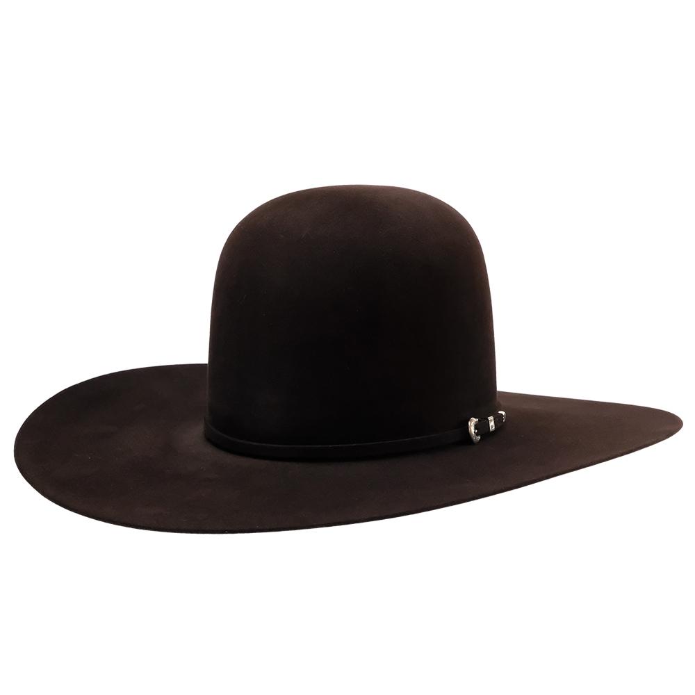 South Texas Tack 10X Horseman Black Cherry 4.5" Brim Open Crown Felt Hat