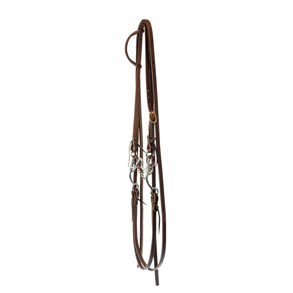 STT Split Rein Slide Ear Bridle Set with STT Square Port Bit