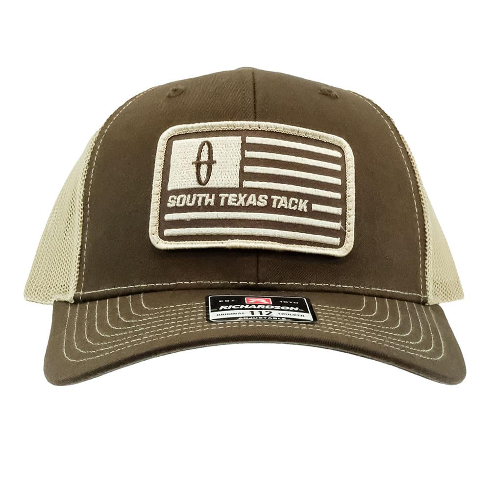 STT Bar Nothing Flag Patch Brown with Tan Meshback Cap