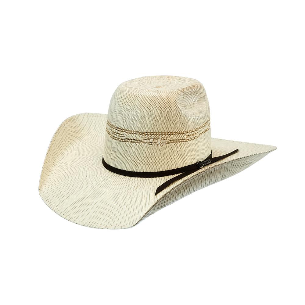 Twister Bangora 4 1/2 Brim  2-Cord Chocolate Band Natural Straw Hat