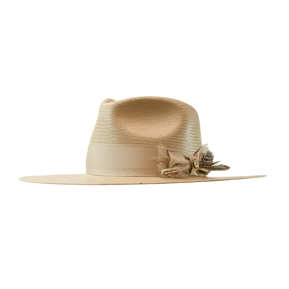 Stetson Hat Hats Stetson Hat Atacama Straw Fedora in Silverbelly