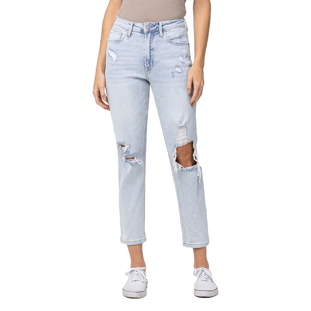 Vervet Millman Distressed Mom Stretch Jean