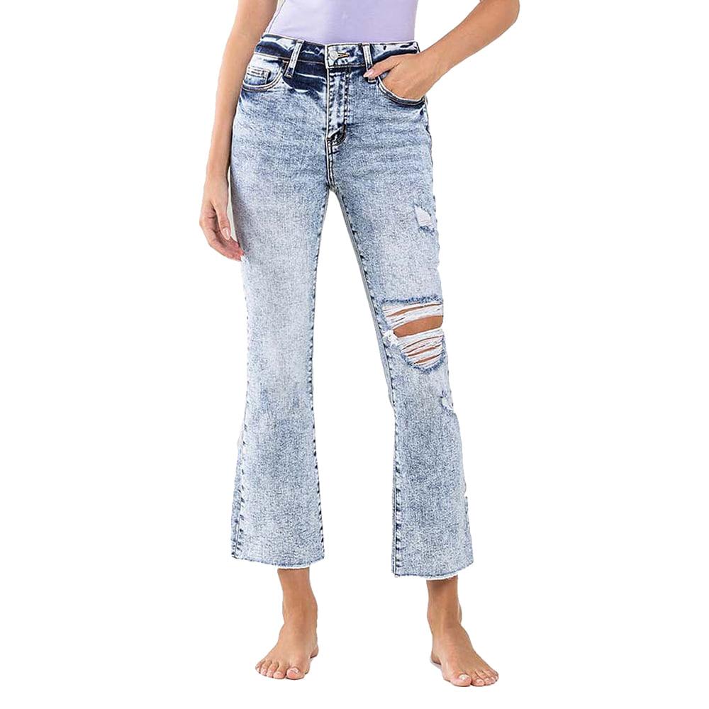 Vervet High Rise Cropped Women's Flare Jean