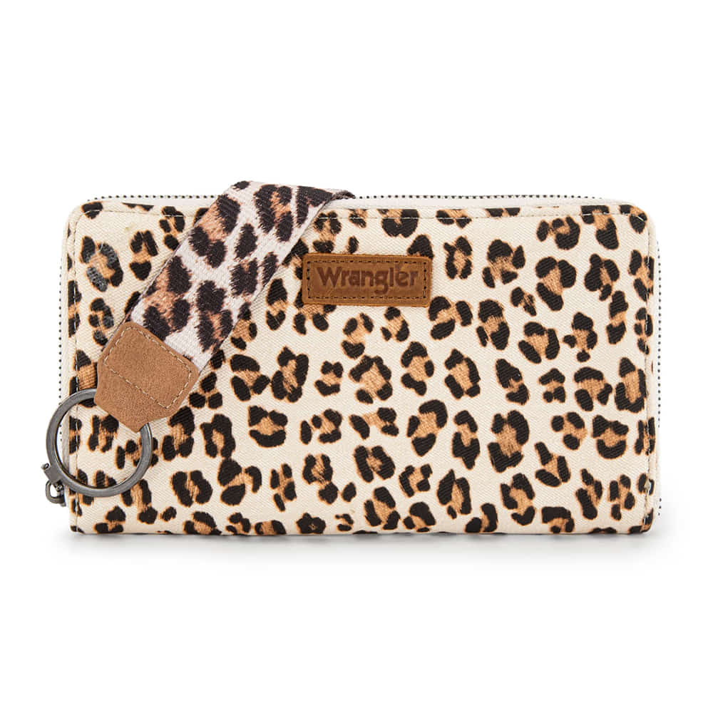 Wrangler Other Wrangler Tan Leopard Print Wristlet Wallet