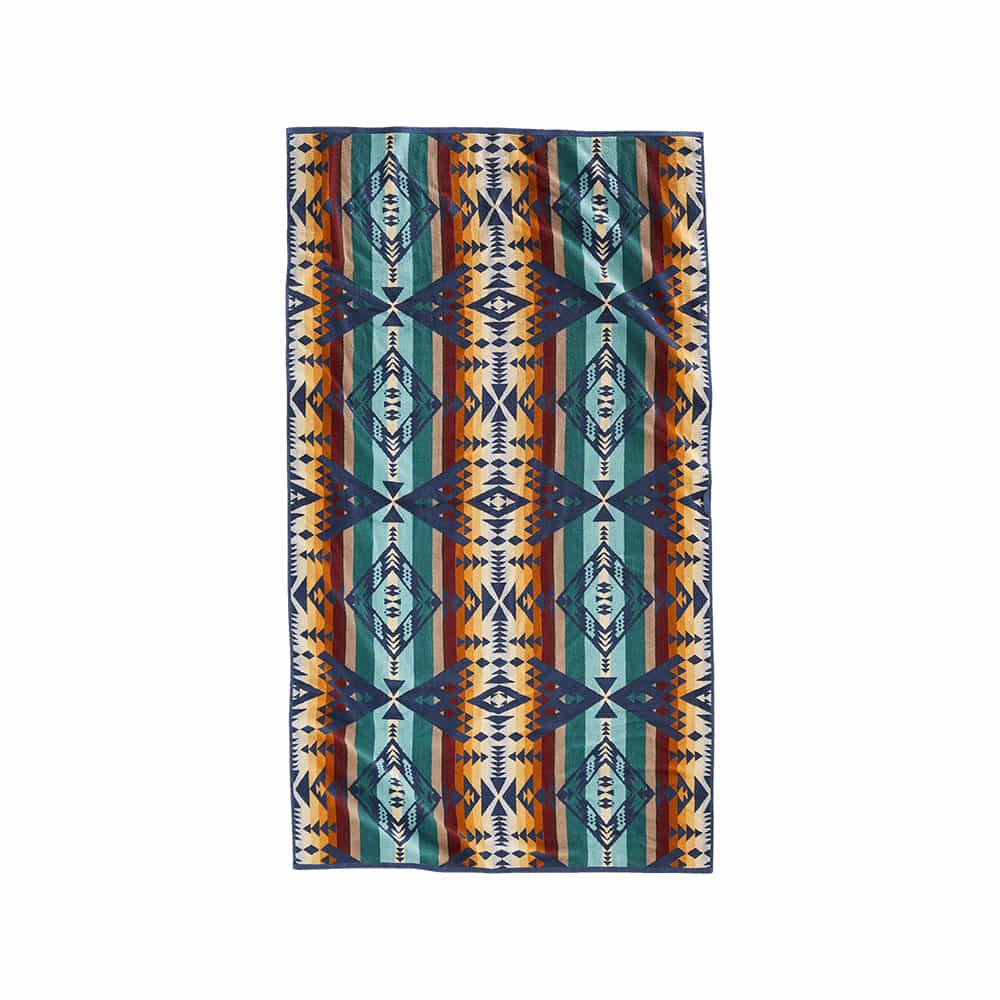 Pendleton Diamond Peak Oversized Jacquard Spa Towel Blue 40x70