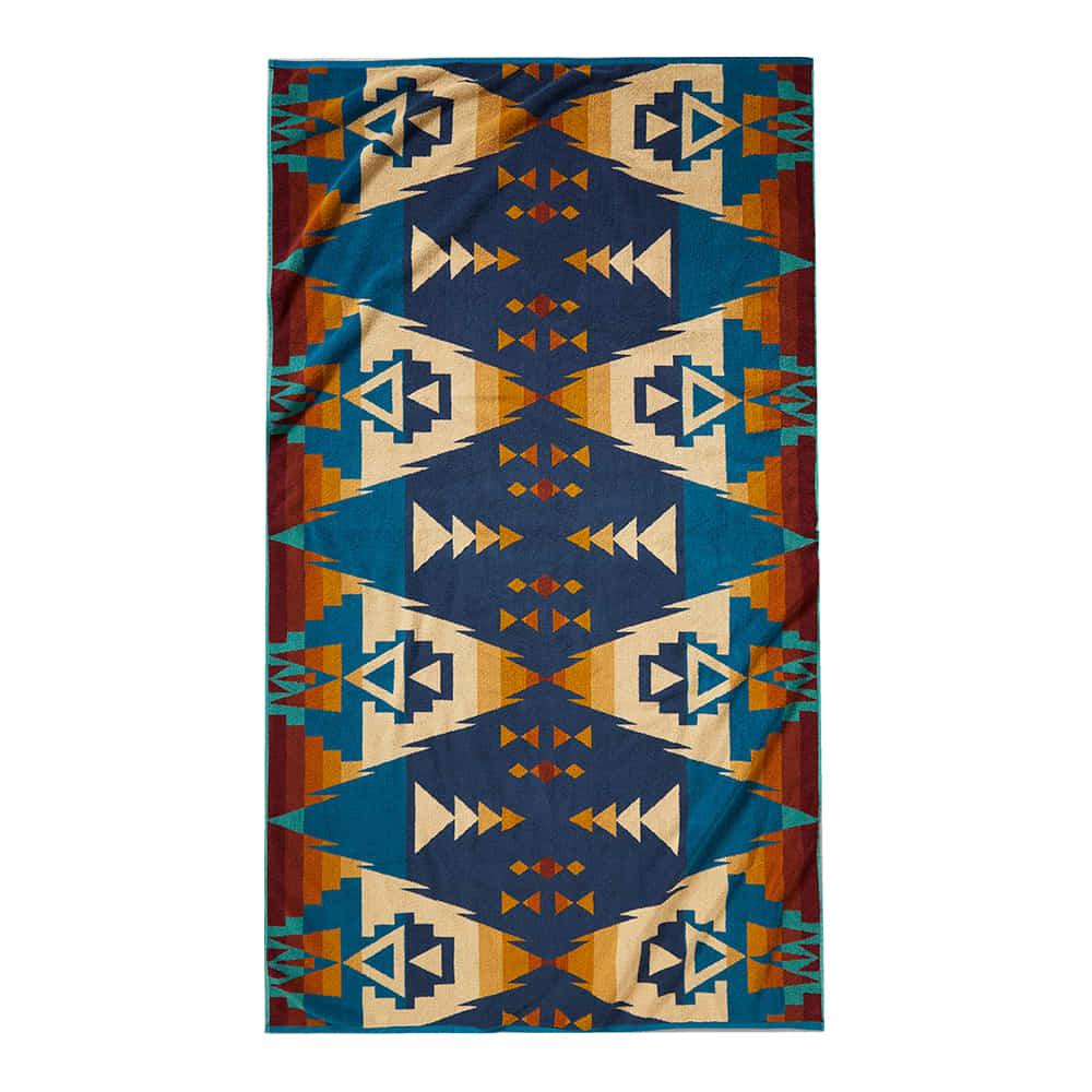 Pendleton SISKIYOU Oversized Jacquard Spa Towel Brown 40x70