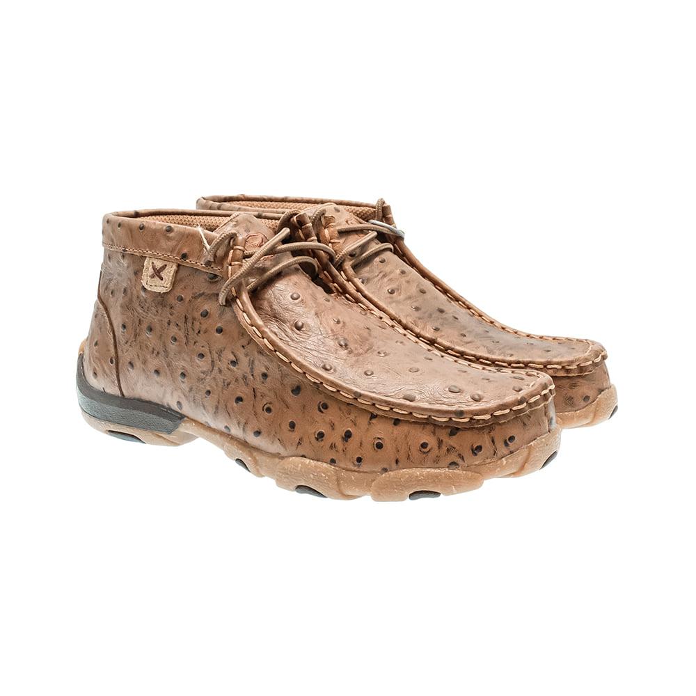 Twisted X Cognac Ostrich Youth Driving Moc