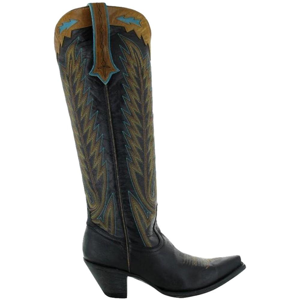 Old Gringo Yippee Ki Yay Yucatan Black with Turquoise Women's Boots