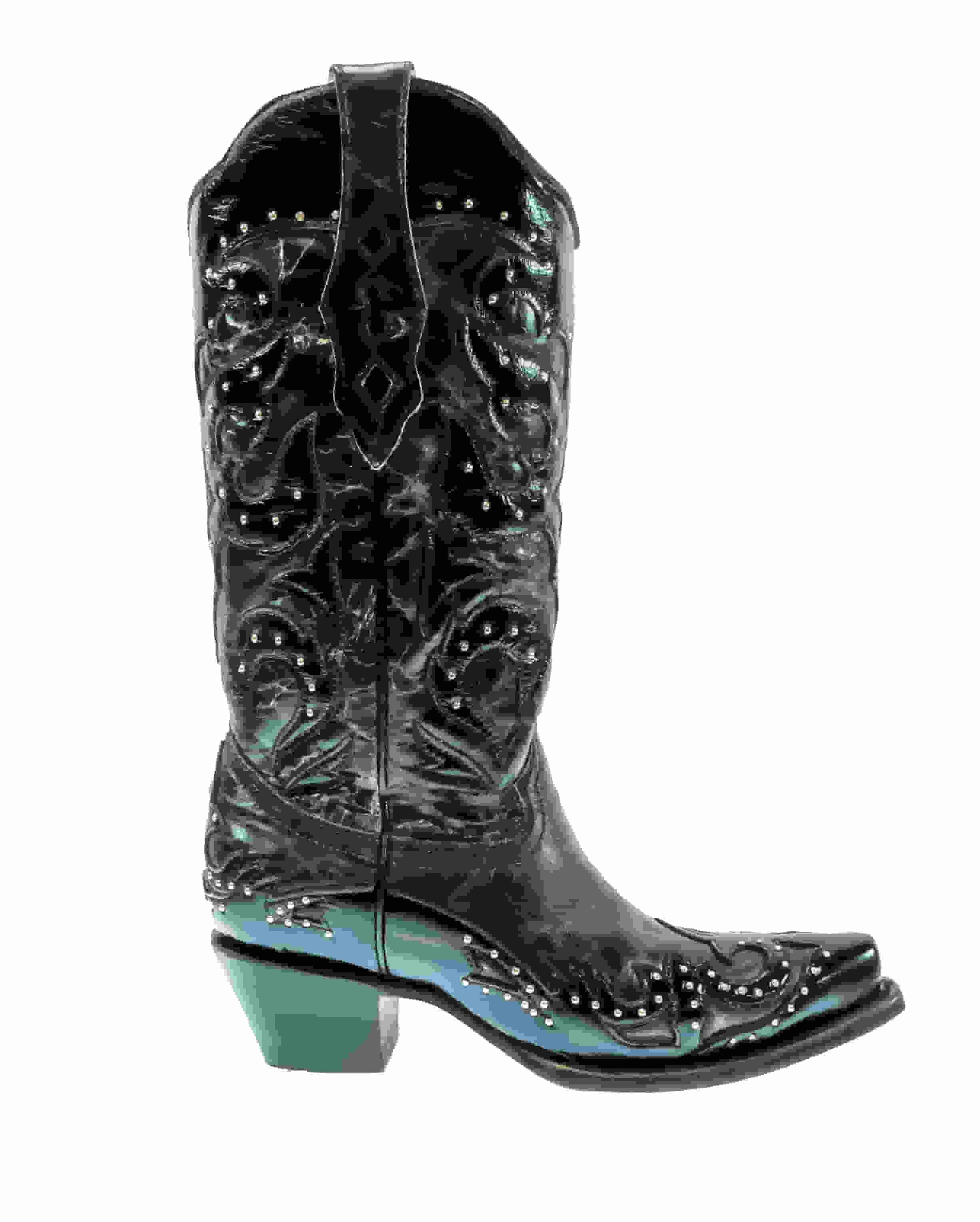 Corral All Black Embellished Snip Toe Women's Cowboy Boot