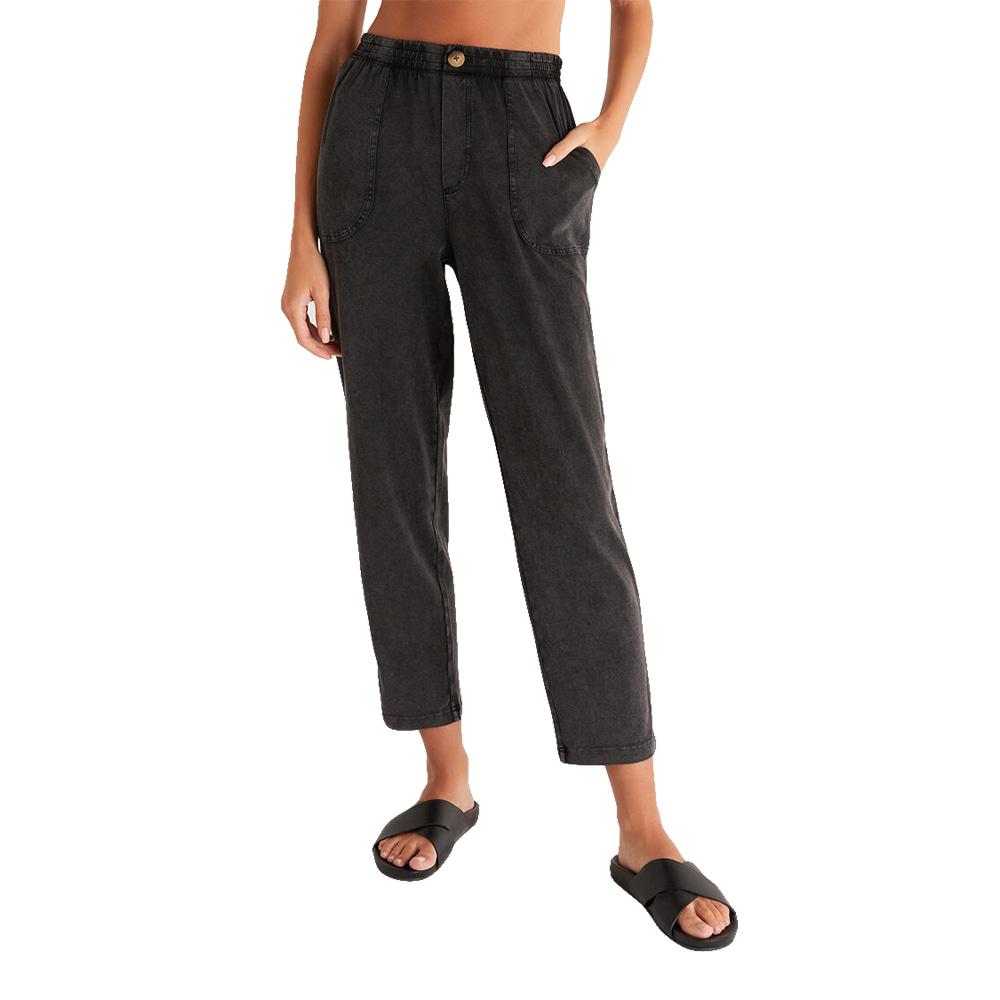 Z Supply Black Kendall Jersey Women's Pant