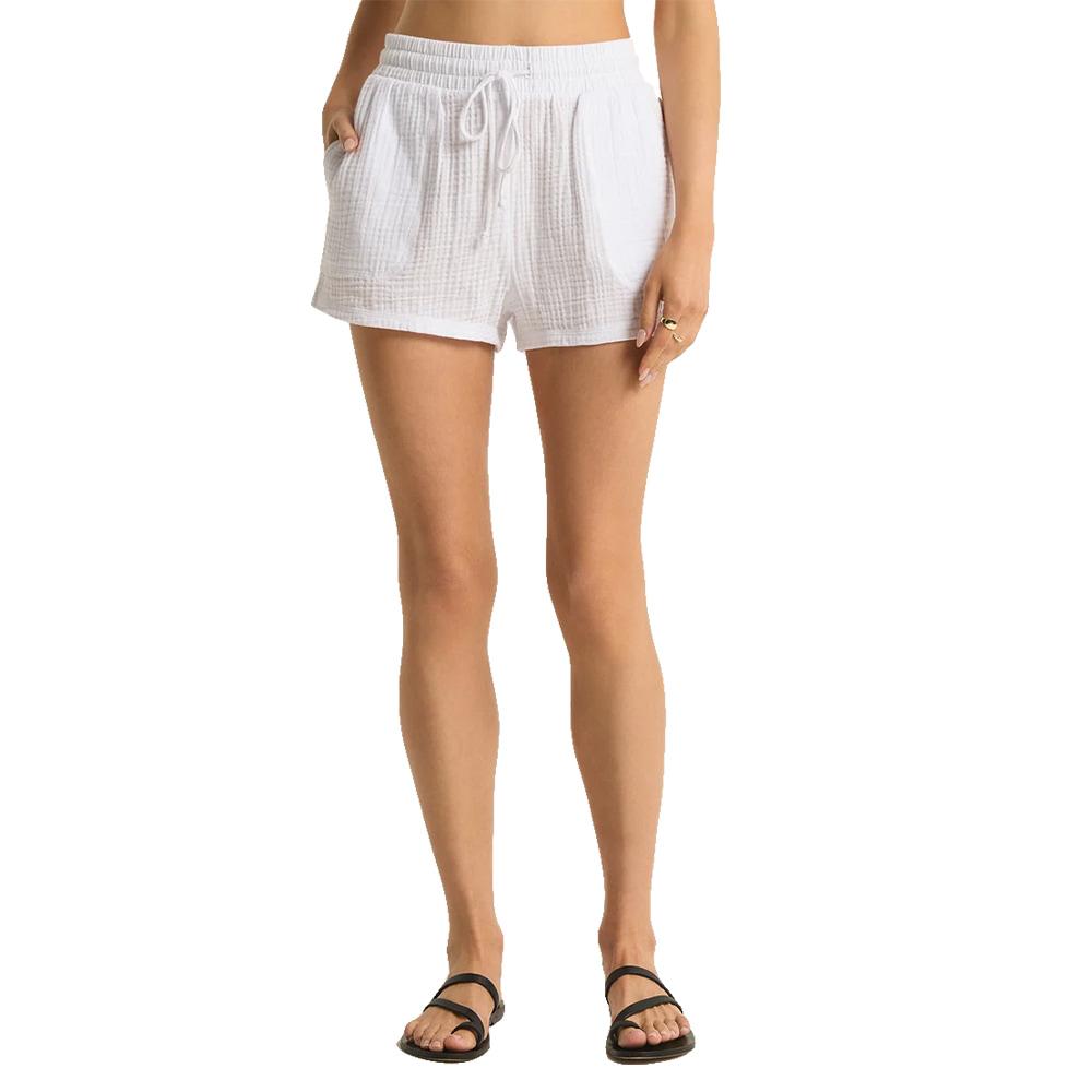 Z Supply White Sunny Women's Gauze Shorts