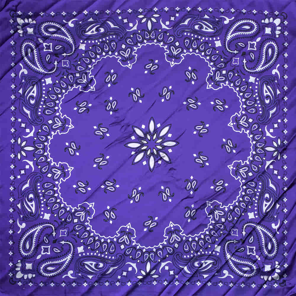 A Rare Bird Apparel Cobalt Blue / 36"x36" A Rare Bird Cobalt Blue Bandana Wild Rag