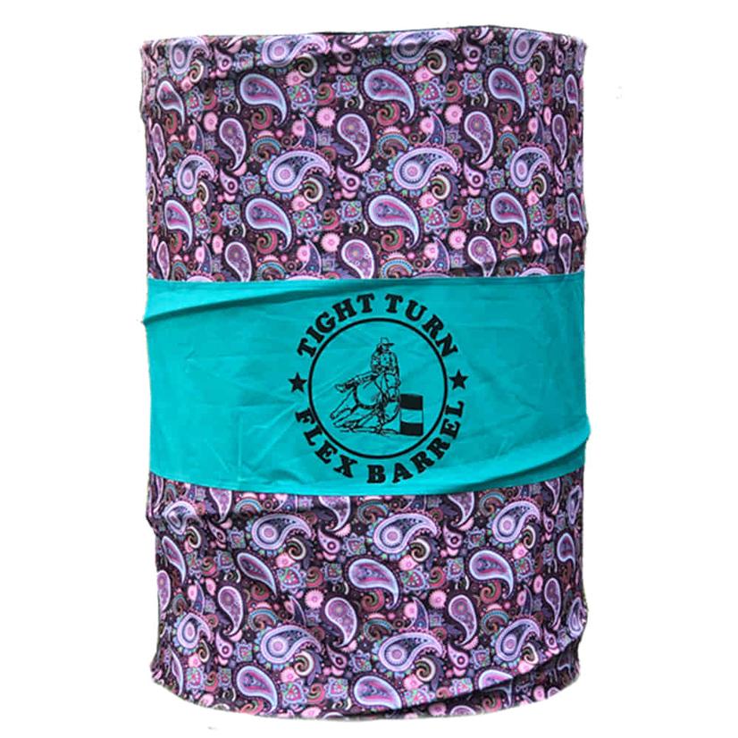 American Heritage Equine Supplies Paisley/Turquoise Tight Turn Flex Barrels
