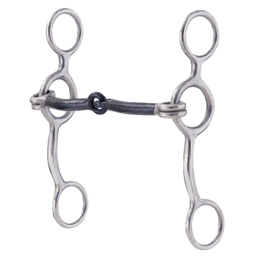 American Heritage Equine Tack 5 1/4" / Stainless Steel Junior Cowhorse Smooth Snaffle Bit