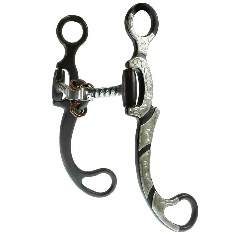 American Heritage Equine Tack 5" / Antique/Silver American Heritage Equine Silver Mounted Twisted Lifesaver Bit