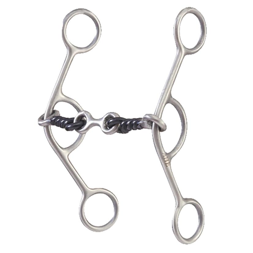 American Heritage Equine Tack Stainless Steel / 5 1/4" American Heritage Equine Stainless Lifter Gag with Twisted Dogbone Bit