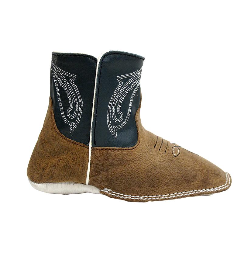 Anderson Bean Footwear Anderson Bean Baby Bean Regal Blue Kidskin Booties