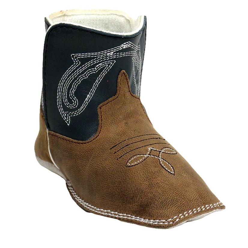 Anderson Bean Footwear Anderson Bean Baby Bean Regal Blue Kidskin Booties