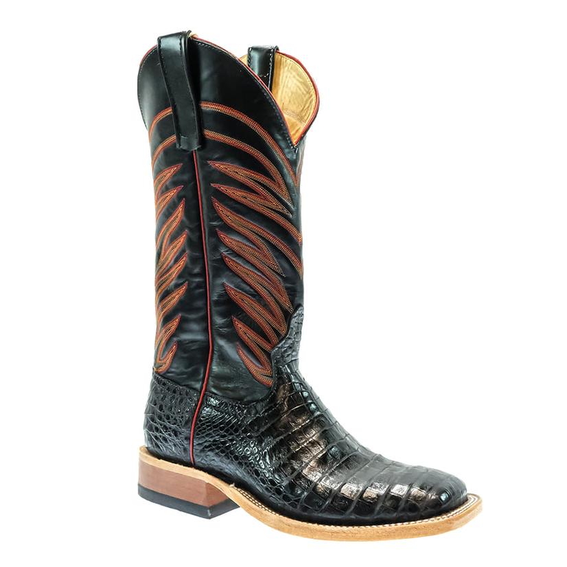 Anderson Bean Footwear Anderson Bean Black Caiman Belly Men's Boots