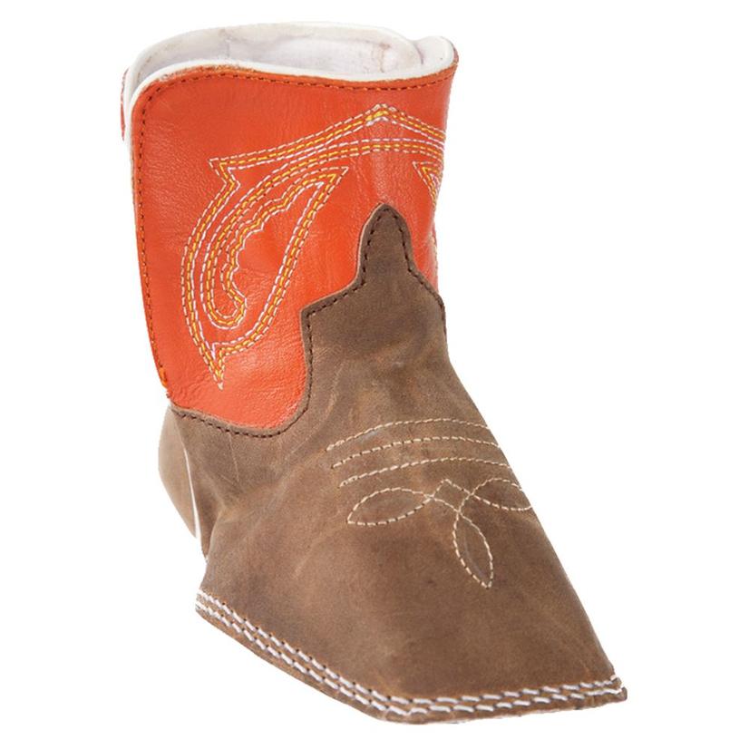 Anderson Bean Footwear Anderson Bean Brown/Orange Baby Square Toe Cowboy Boots