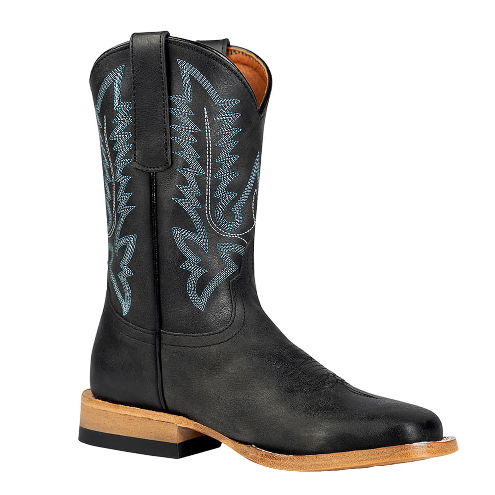 Anderson Bean Kids Footwear Anderson Bean Kids All Black Boy's Cowboy Boot