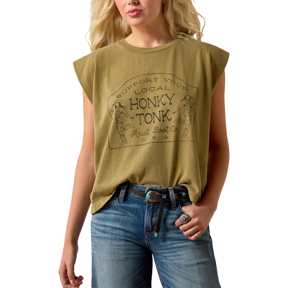 ARIAT 3000 T-SHIRTS + TANKS Womens Honky Tonk Tee