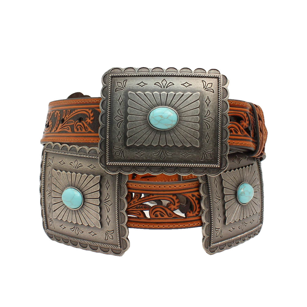 Ariat Apparel Ariat 1.5 Pierced Rectangle Concho Tan