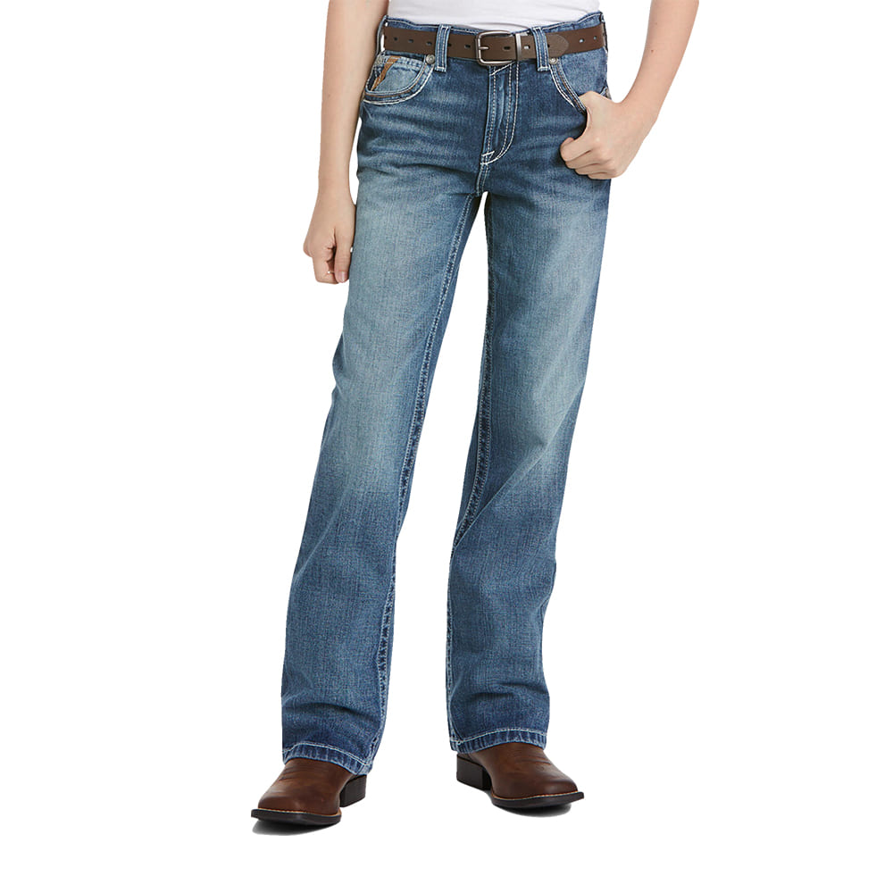 Ariat Apparel Ariat B4 Relaxed Bootcut Durango Wash Boy's Jeans