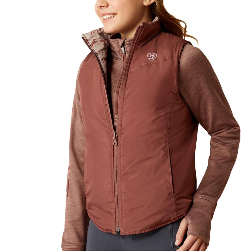 Ariat Apparel Ariat Bella Purple Reversible Girl's Vest