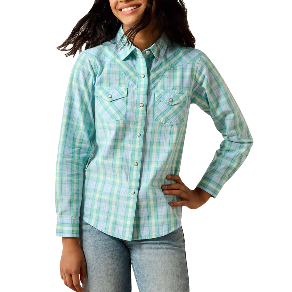 Ariat Apparel Ariat Girl's Holiday Plaid Ashley Long Sleeve Shirt