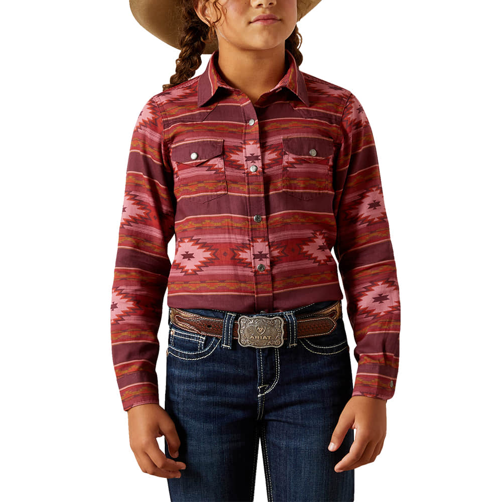 Ariat Apparel Ariat Girl's Rosa Southwest Jewel Long Sleeve Shirt