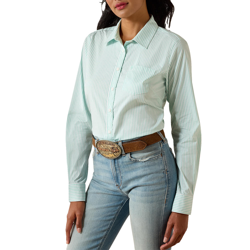Ariat Apparel Ariat Kirby Holiday Stripe Womens Long Sleeve Shirt
