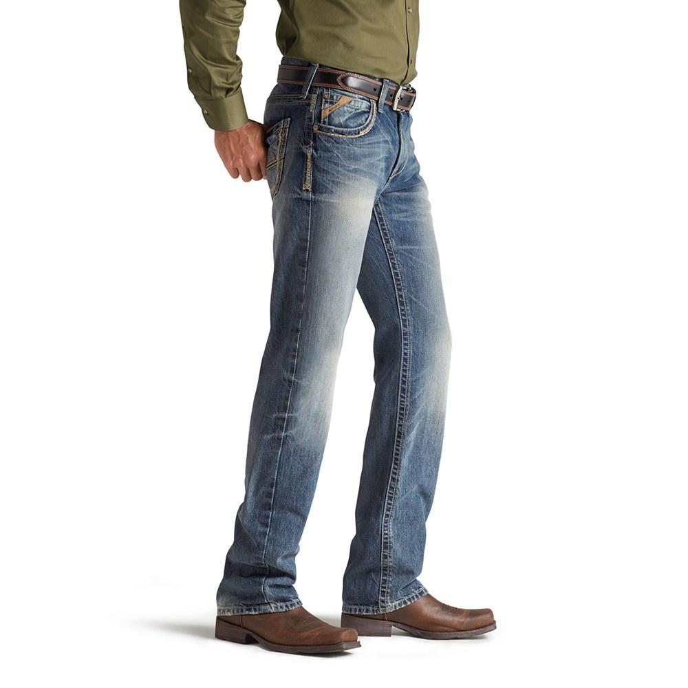 Ariat Apparel Ariat M5 Low Rise Slim Fit Straight Leg Gambler Wash Men's Jeans