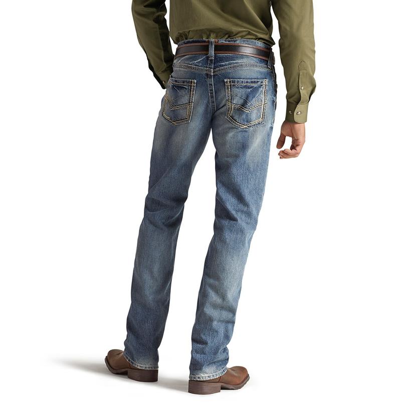 Ariat Apparel Ariat M5 Low Rise Slim Fit Straight Leg Gambler Wash Men's Jeans