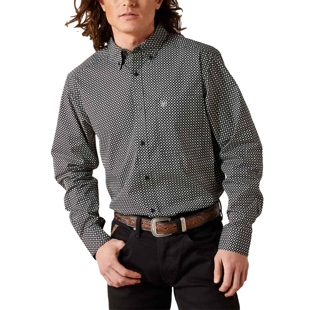 Ariat Apparel Ariat Men's Black Troy Fitted Shirt