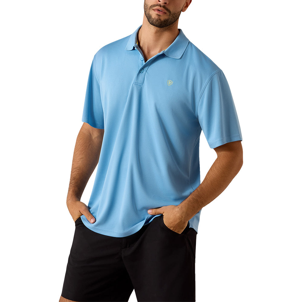 Ariat Apparel Ariat Men's Blissful Blue TEK Polo