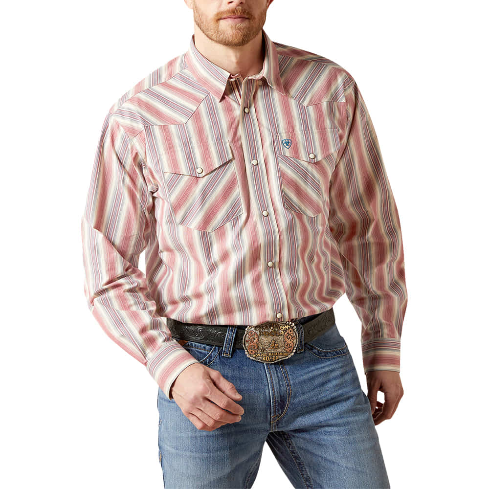 Ariat Apparel Ariat Men's Cream Pro Series Flynn Button-Down Long Sleeve Shirt