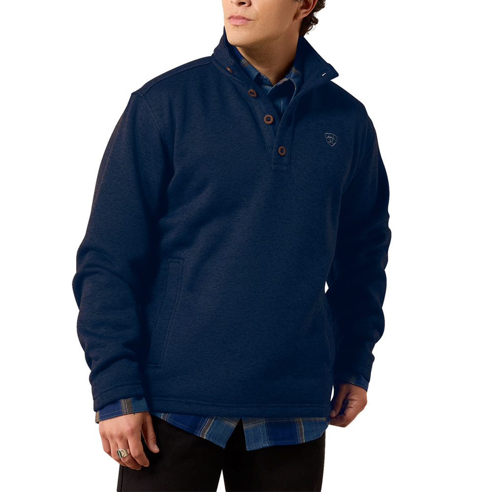 Ariat Apparel Ariat Men's Navy Caldwell Button Sweater