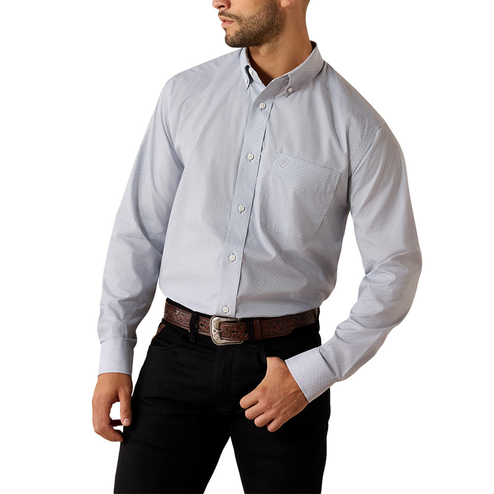 Ariat Apparel Ariat Men's Wrinkle Free Leandro Long Sleeve Shirt in Weathervane Abstract Print