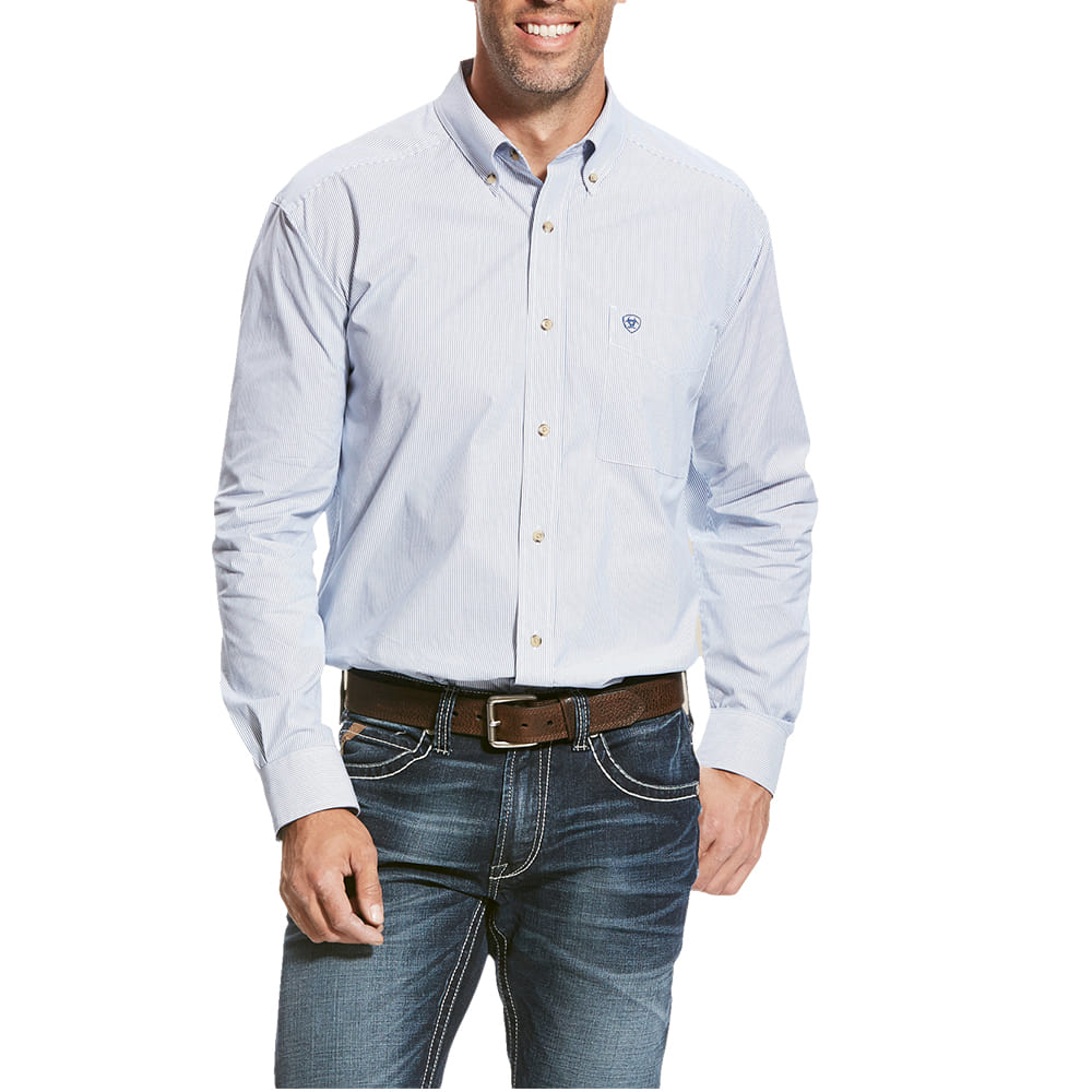 Ariat Apparel Ariat Pro Series Dayne Classic Fit Men's Blue Shirt