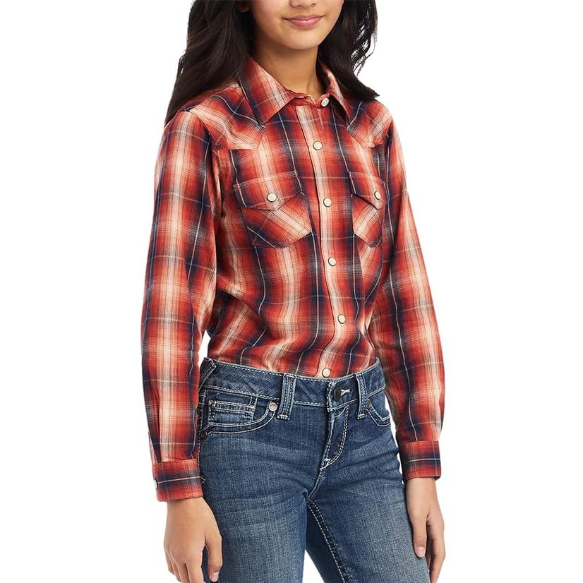 Ariat Apparel Ariat R.E.A.L Citrus Grove Girl's Long Sleeve Shirt