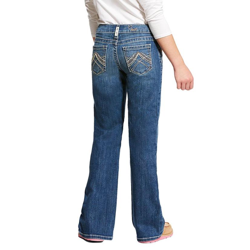 Ariat Apparel Ariat REAL Eleanor Whipstitch Boot Cut Girl's Jeans