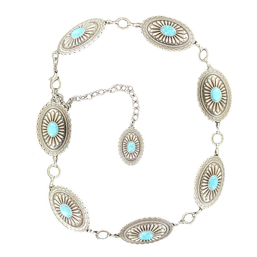 Ariat Apparel Ariat Silver and Turquoise Women's Concho Belt