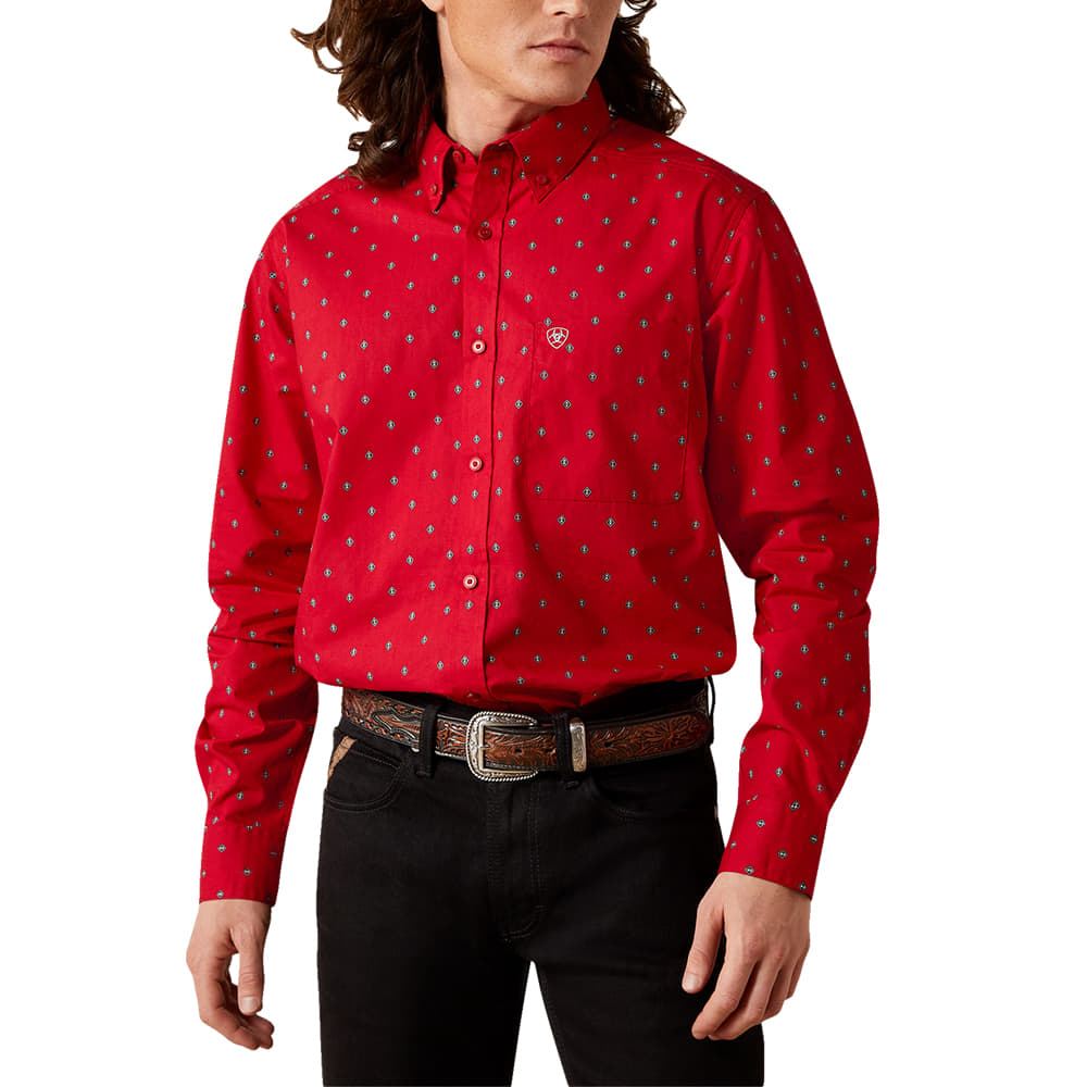 Ariat Apparel Ariat Truett Long Sleeve Mens Fitted Button Down Shirt
