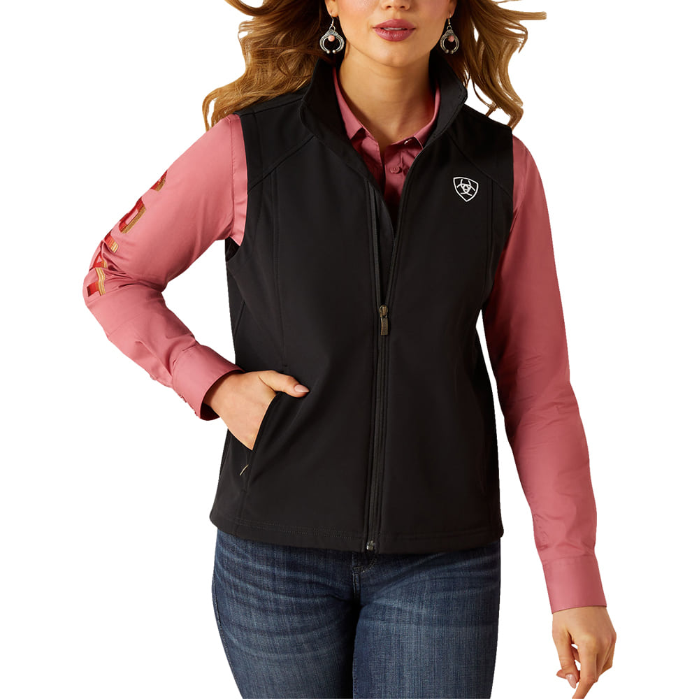 Ariat Apparel Ariat Women's Black Softshell Logo Vest