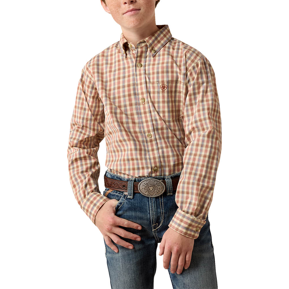 Ariat Apparel Boys Pro Series Dave Long Sleeve Shirt