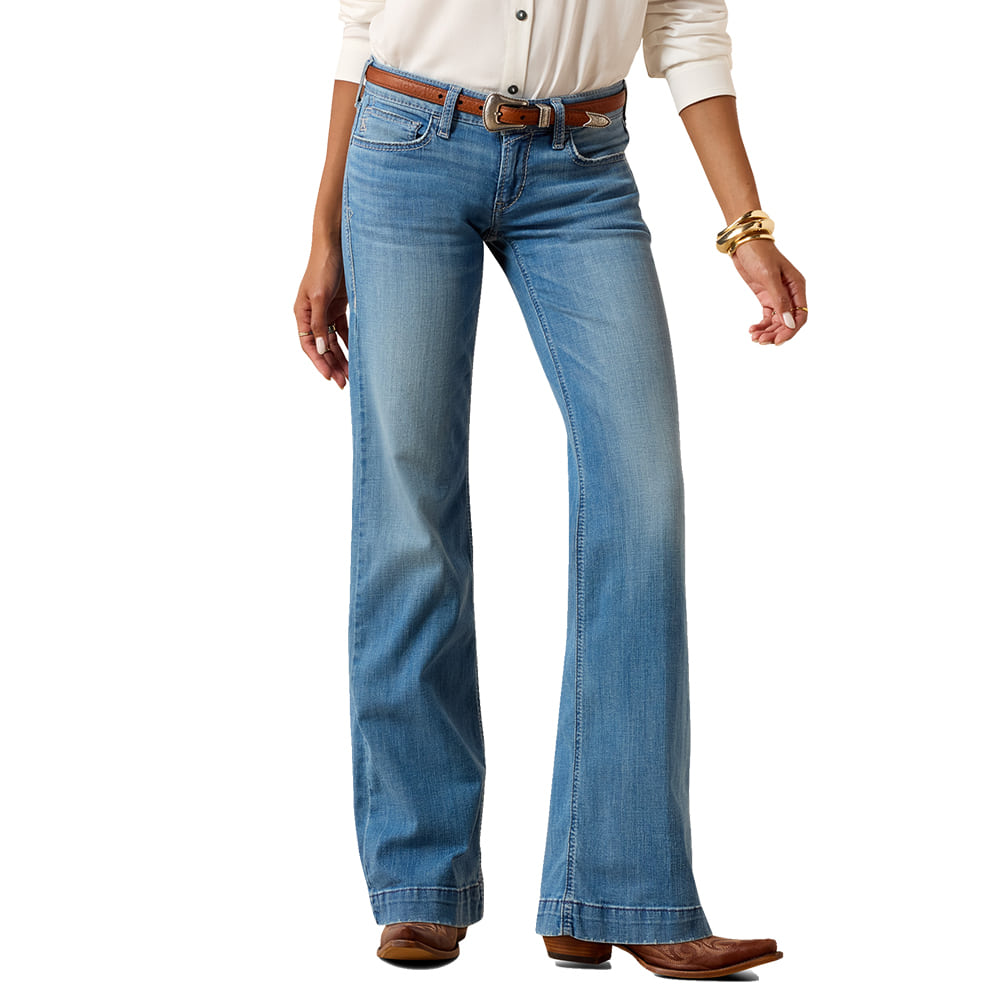 Ariat Apparel WOMENS MID RISE TROUSER IN GLENDALE POCKET SHERRY