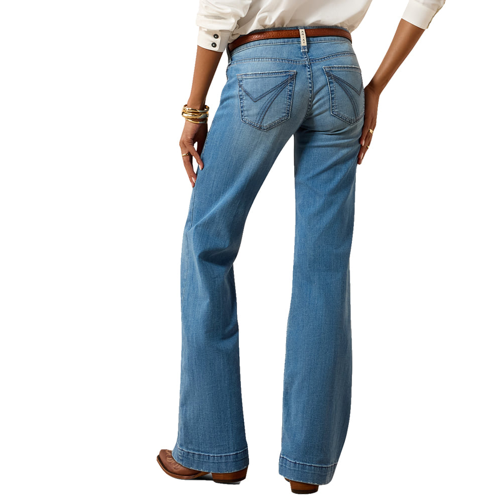 Ariat Apparel WOMENS MID RISE TROUSER IN GLENDALE POCKET SHERRY