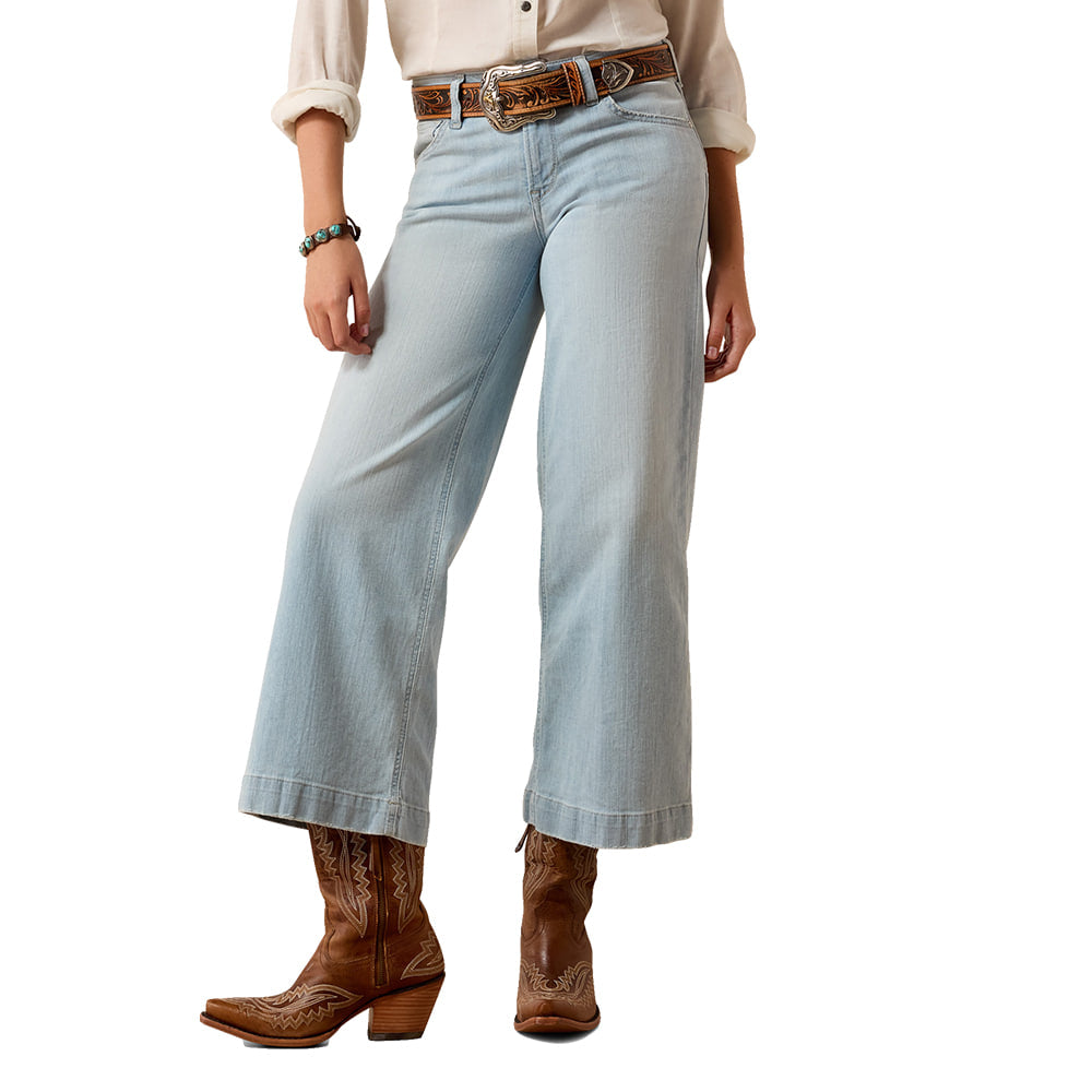 Ariat Apparel WOMENS PERFECT RISE WIDE LEG CROP CLARE IN CLAREMONT